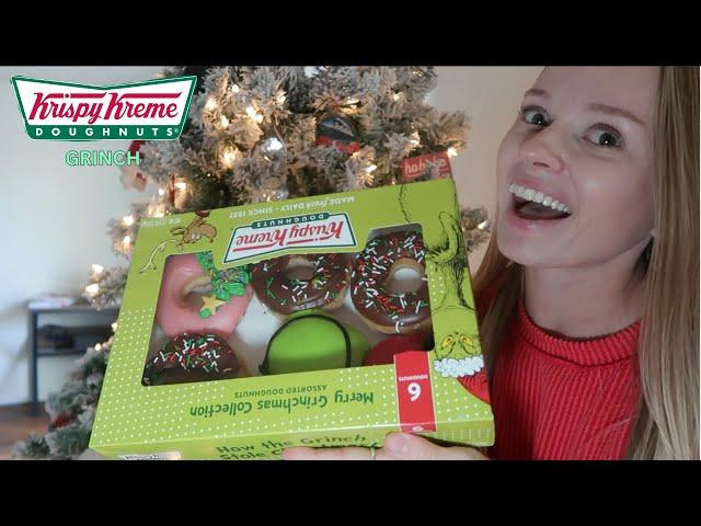 KRISPY KREME Grinch Doughnuts | Grinch, Grinchy Claus, Santa Belly, Cindy Lou Who Merry Berry Tree