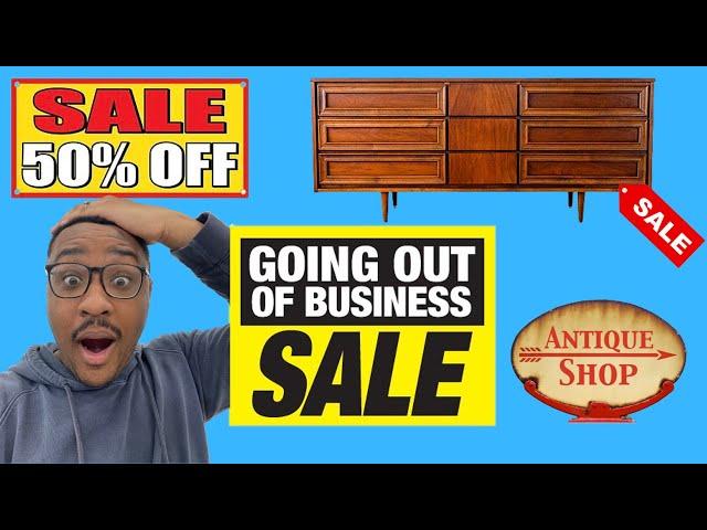 Cheap Mid-Century Modern Finds at Closing Antique Store!