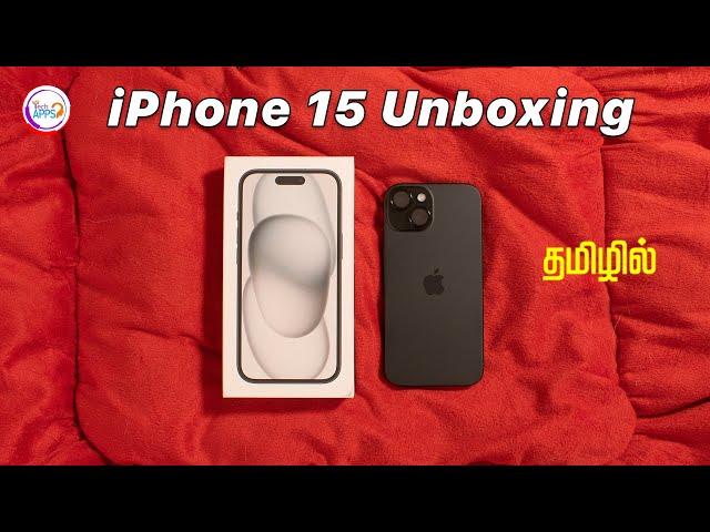 iPhone 15 Unboxing + Quick Review in Tamil @TechApps Tamil