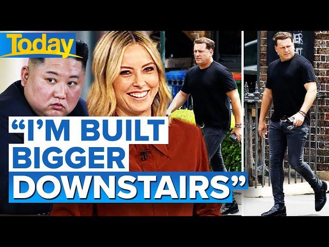 Ally cracks hilarious joke at photo of Karl in skinny jeans | Today Show Australia