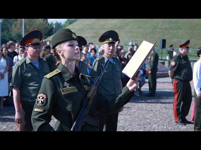 Курсанты военного факультета ГрГУ имени Янки Купалы приняли присягу