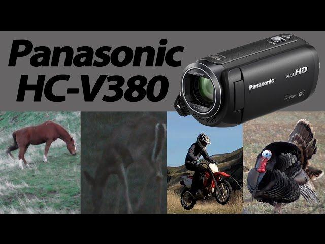 Panasonic HC V380 Camcorder Review & Test footage - zoom, outdoor, low light