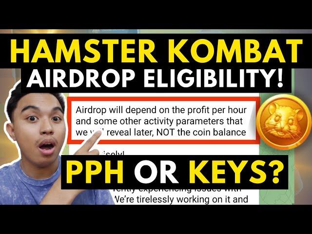 HAMSTER KOMBAT ELIGIBILITY FOR AIRDROP I HAMSTER KOMBAT NEW UPDATE