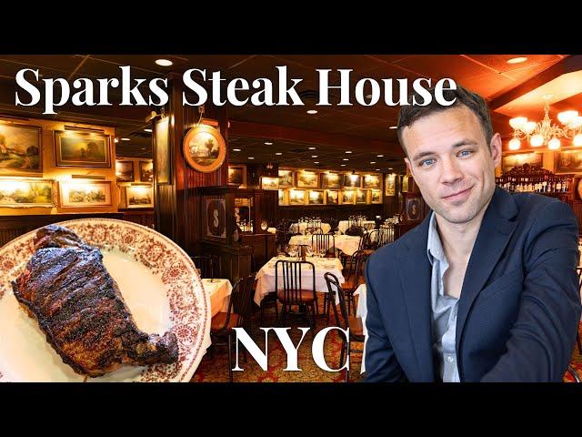 Eating at Sparks Steak House. Best Steak in NYC at a Former Mob Spot?