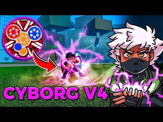 DESPERTEI O VERDADEIRO PODER DA RAÇA CYBORG V1 V2 V3 e V4 NO BLOX FRUITS  - Sharkizim