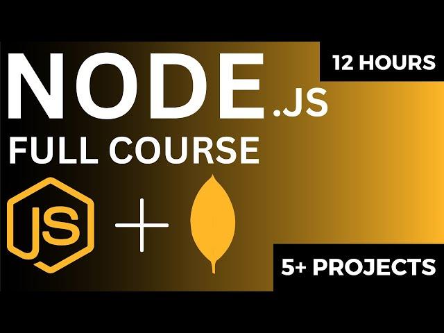 Node JS Full Course 2024 | Complete Backend Development Course | Part 1