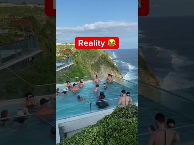 Social Media Vs. Reality: Hotel Edition!  #travel #shorts #socialmedia #reality