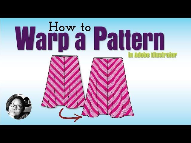 How to Warp a Pattern in a Flat Sketch in Illustrator for Fashion Design