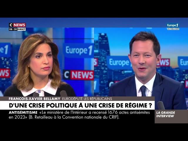 François-Xavier Bellamy invité de CNews-Europe 1