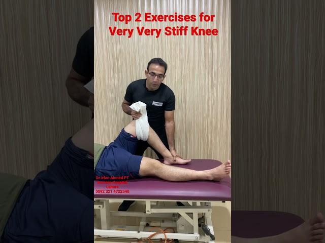 Top 2 Exercises for Stiff Knee to achieve Knee Bending/Flexion for 100% Results | Urdu|Hindi