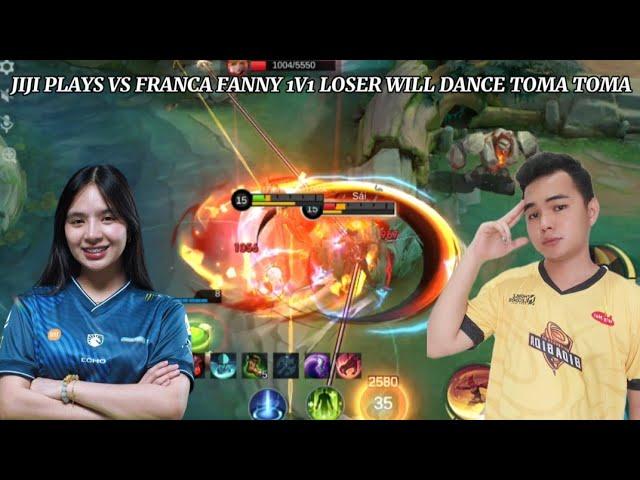 FANNY VS FANNY WITH JIJI PLAYS! (LOSER WILL DANCE TOMA TOMA) | MLBB