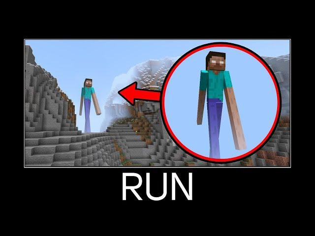 Minecraft wait what meme part 614 (Scary Big Herobrine)