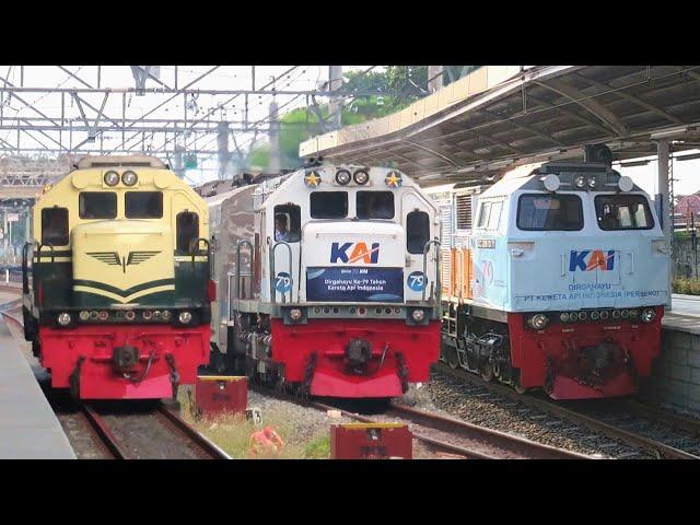 RAMAINYA KERETA API DI JAKARTA EDISI AWAL NOVEMBER 2024 : Lokomotif Livery Vintage & MASINIS RAMAH !