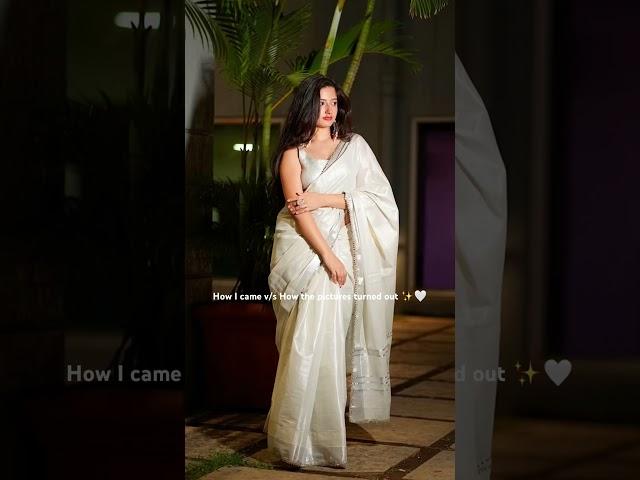 I wore a SILVER Saree  | Jhanvi Bhatia #saree #weddingoutfitideas