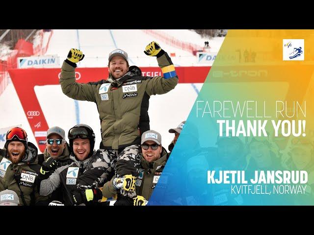 Kjetil JANSRUD | Farewell Run and THANK YOU! | Men's Downhill | Kvitfjell | FIS Alpine