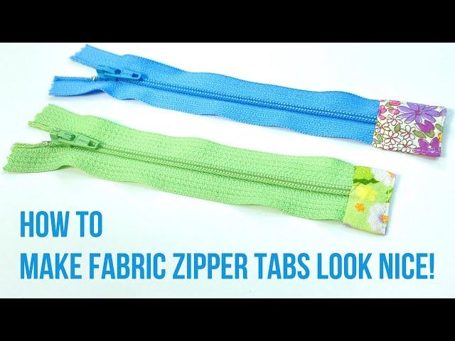 How To Sew Zipper Tab Ends - Easy and Neat Finish Zipper Tabs