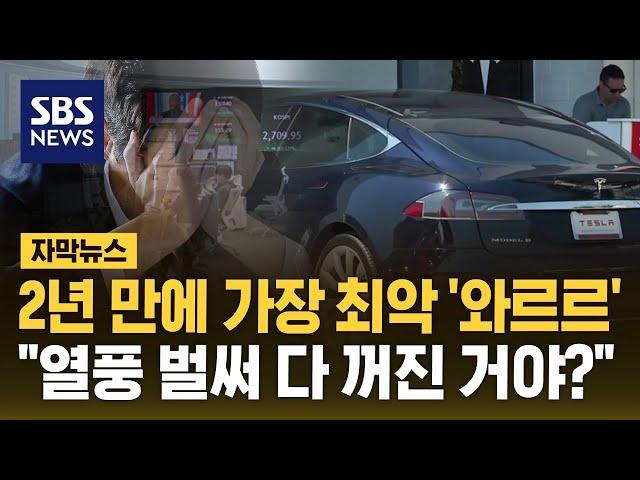 2년 만에 가장 최악 '와르르'…"열풍 벌써 다 꺼진 거야?" 좌절 (자막뉴스) / SBS