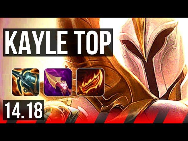 KAYLE vs OLAF (TOP) | Rank 5 Kayle, 66% winrate, 11/2/6, Legendary | BR Challenger | 14.18