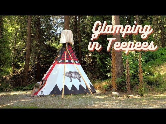 2 Nights Glamping in Teepees: Fraser Canyon Teepee Escape, BC, Canada