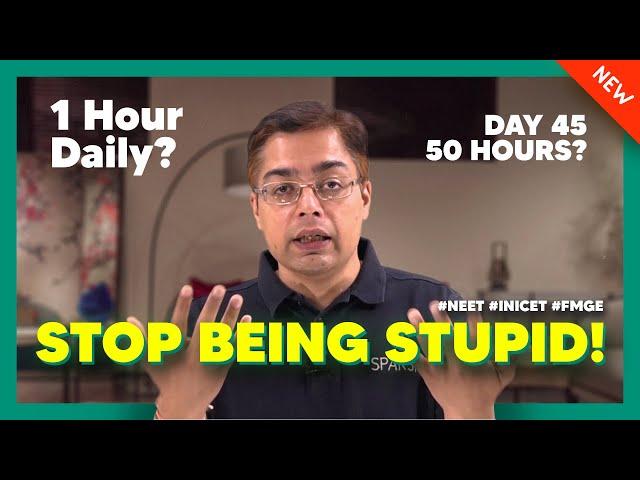 It's Your Life, Choose Wisely! | Dr. Sparsh Gupta | #ProductivityHacks #NEET #FMGE