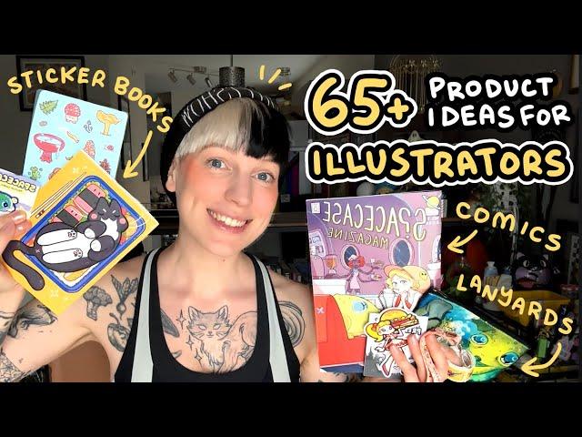 ART TIPS  product and merchandise ideas for ILLUSTRATORS | self employed artist