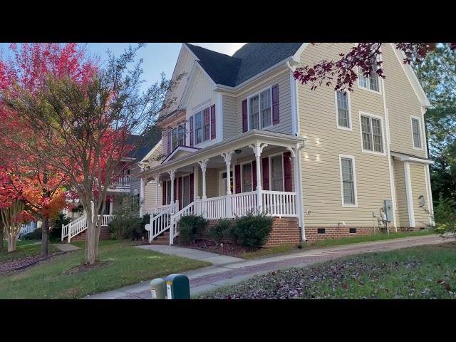 Morning walk in Morrisville, North Carolina, USA