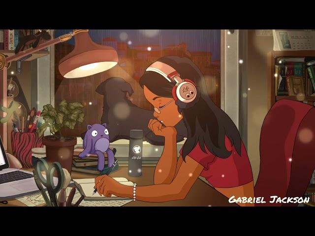 Black Lofi Girl II - Hip-hop + Lofi + Rain Storm: Studying/Relaxing/Sleeping Music