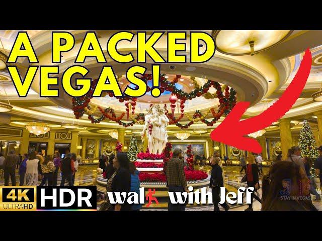 What Can You See in 30 Minutes from Aria to Flamingo on the LAS VEGAS STRIP? 4K HDR WALK WITH JEFF