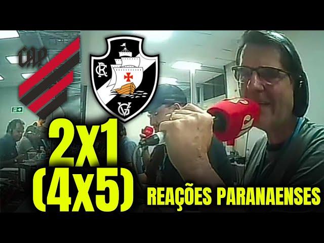 REAÇÕES DOS PARANAENSES na ELIMINADOS pelo VASCO ATHLETICO PR 2(4X5)1 VASCO DA GAMA