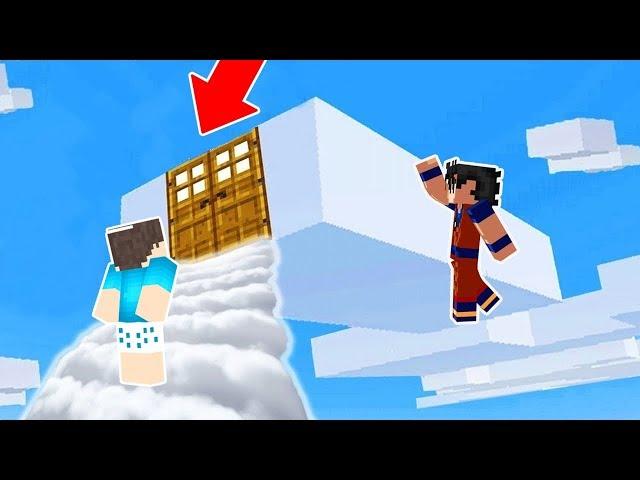 FIZEMOS UM CAMINHO ATÉ AS NUVENS DO MINECRAFT!