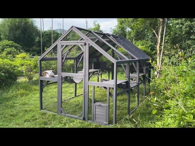 Aivituvin AIR52 Outdoor Cat Run  Large Cat Enclosure