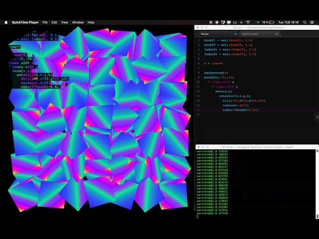 MidiGyver works on MacOS and with Improviz
