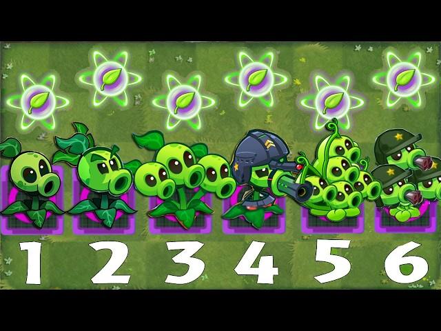 Pvz 3 Challenge - All PEASHOOTERS & Other Plants Power Up vs Gargantuar Zombie