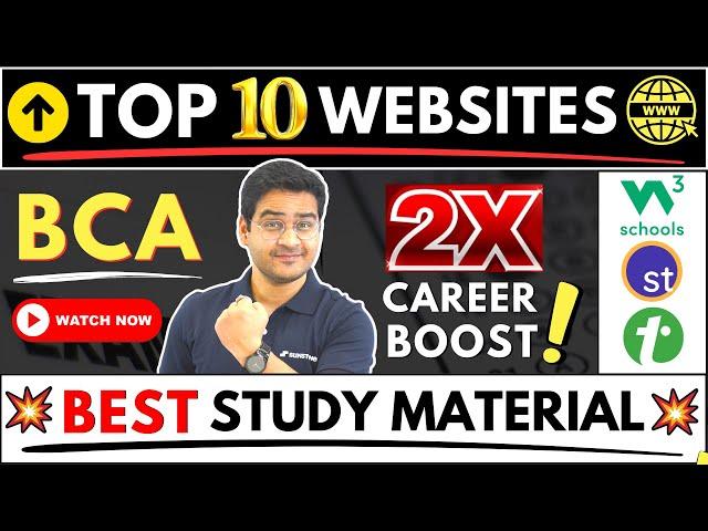 Best BCA Study Material Websites! BCA Course Syllabus Notes #bca #bcacourse #bcasyllabus #notes