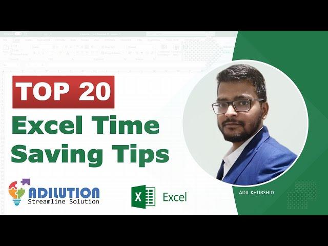 Top 20 Excel Time Saving Tips