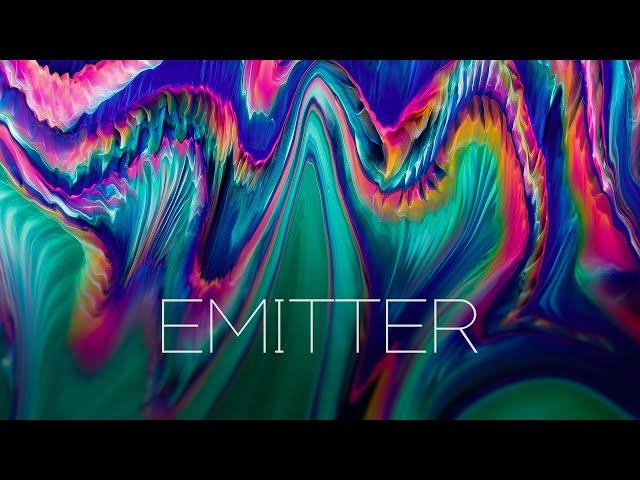 EMITTER - THE FLUID ART COLOR MACHINE   HDR 8K 60FPS  #hdr #8k #oled