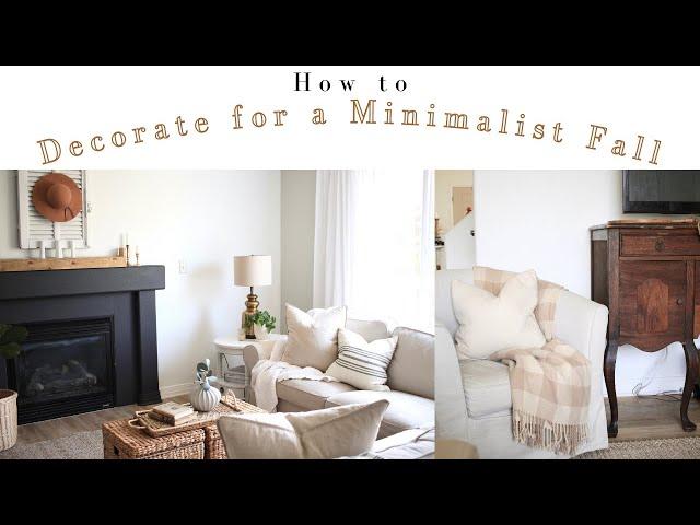 How to Decorate for a Minimalist Fall