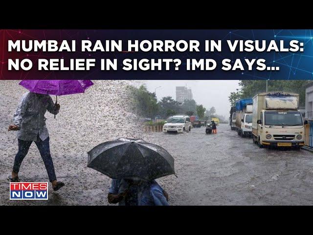 Heavy Rain Lashes Mumbai | Waterlogging Reported In Low-Lying Areas| IMD Issues Warning...| Watch