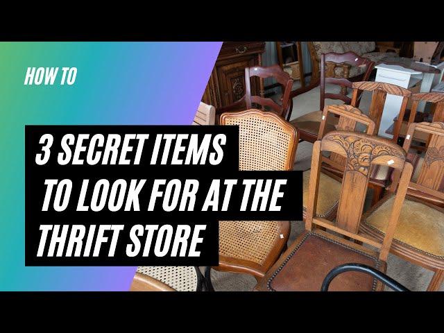 3 secret items to look for at the Thrift Store #thriftstore #interiordesign #homedecor