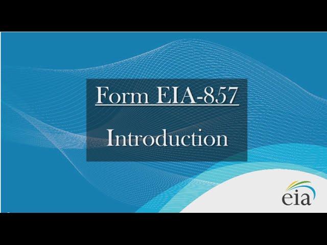 EIA-857 video one: Introduction