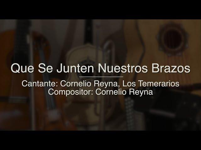 Que Se Junten Nuestros Brazos - Puro Mariachi Karaoke - Cornelio Reyna, Los Temerarios