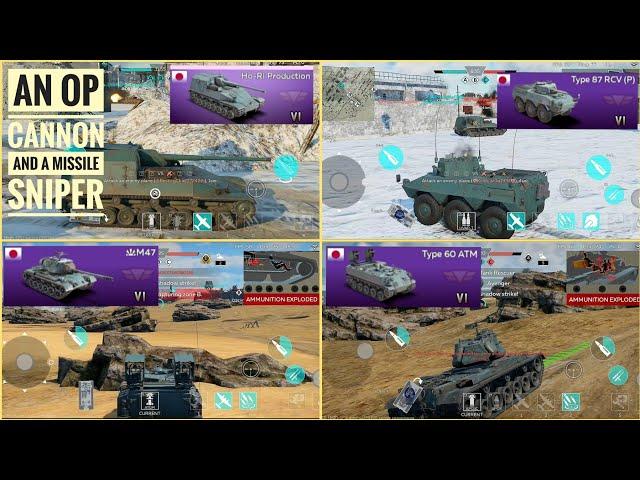 War Thunder Mobile HO-Ri type 60 atm m47 type 87 november event gameplay