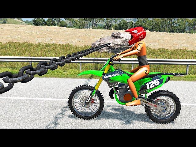 Cars vs Chain #11 - BeamNG DRIVE | SmashChan