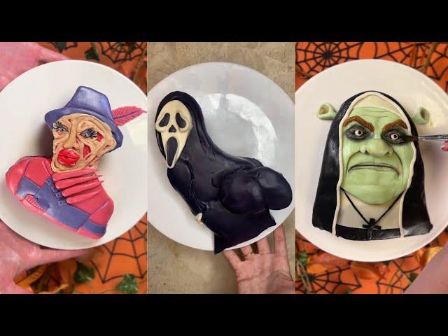 My Top 5 cursed Horror Character Cakes | Baking Thursdays Cake Compilation