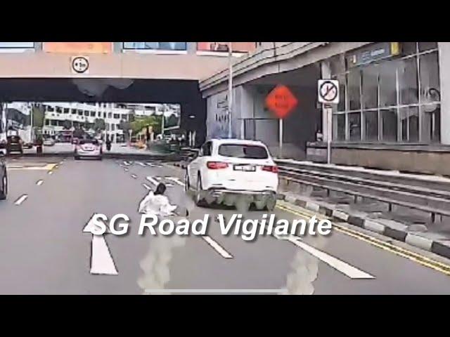 20jan2025  upper cross street jaywalking pedestrian hit by #SNE2861B mercedes GLC300