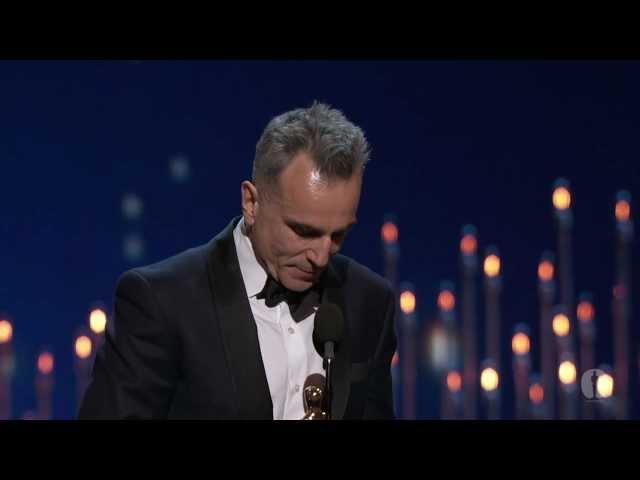 Daniel Day-Lewis winning Best Actor for "Lincoln"