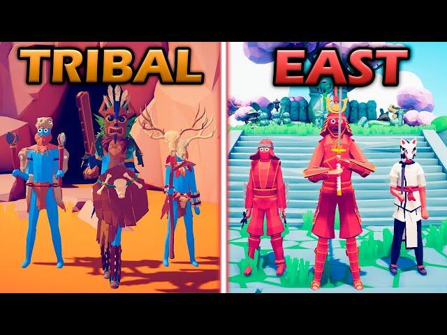 TRIBAL WARRIORS vs GREAT DYNASTY - Totally Accurate Battle Simulator | TABS