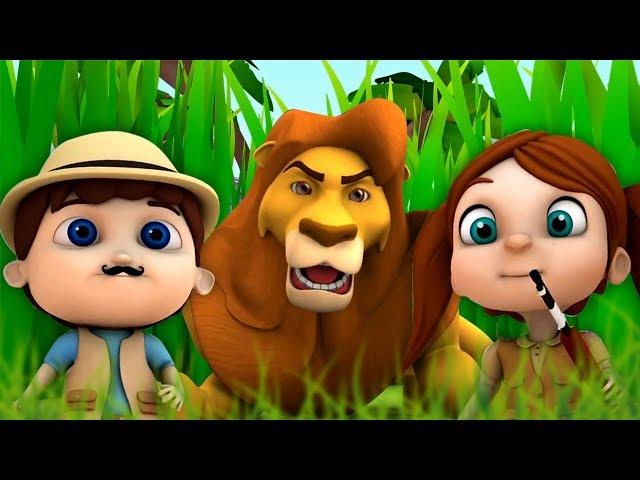 Going On A Lion Hunt | Kindergarten Nursery Rhyme For Toddlers | Cartoons by Super Kids Network