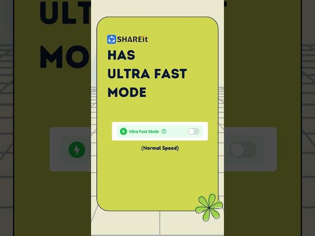 SHAREit Ultra Fast Mode gives you 5x more transfer speed #shareit