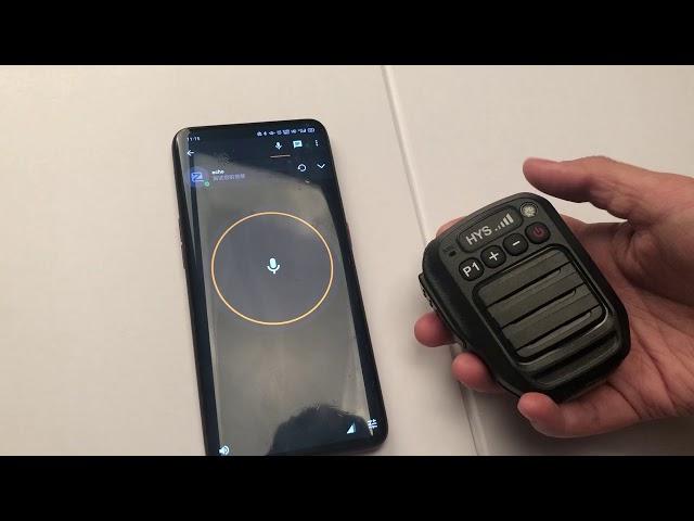 HYS Bluetooth wireless microphone for Android Zello App